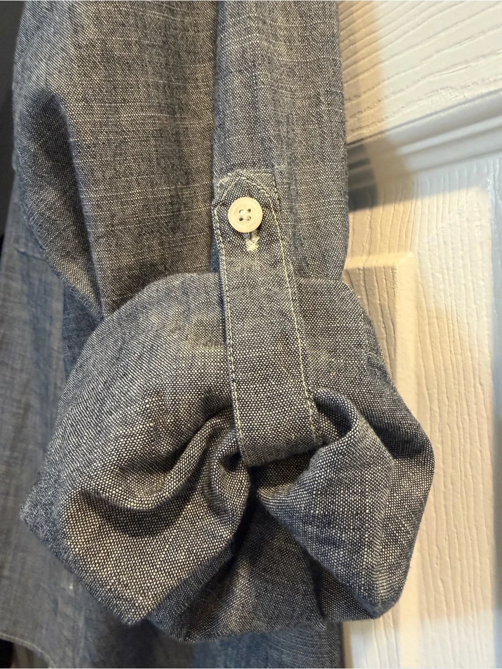 J. Crew EUC the Perfect Shirt in grey sz large